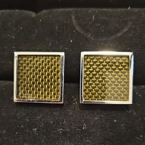 Elegant Black and Silver Cufflinks